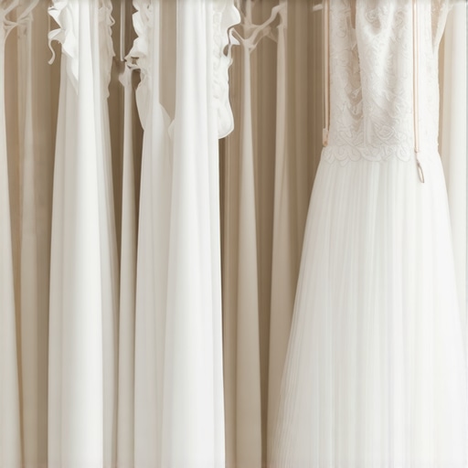 A set of professional-grade preservation tools including fabric steamer, acid-free tissue, and storage accessories for wedding gown care.