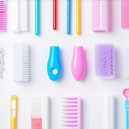 Tools used for delicate wedding gown cleaning and preservation, emphasizing quality and care.